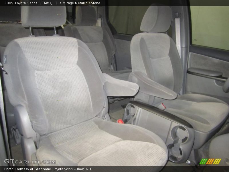 Blue Mirage Metallic / Stone 2009 Toyota Sienna LE AWD