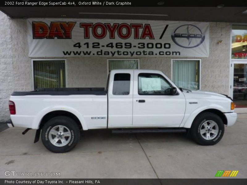 Oxford White / Dark Graphite 2002 Ford Ranger Edge SuperCab 4x4
