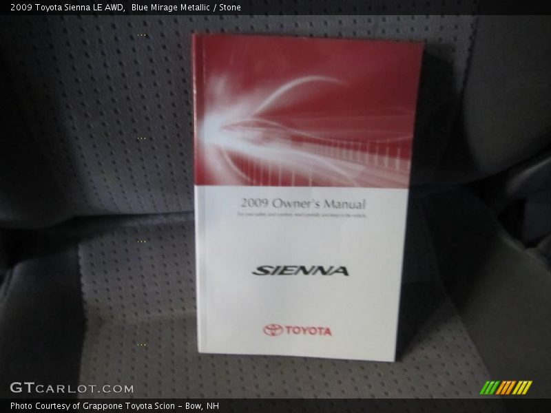 Blue Mirage Metallic / Stone 2009 Toyota Sienna LE AWD