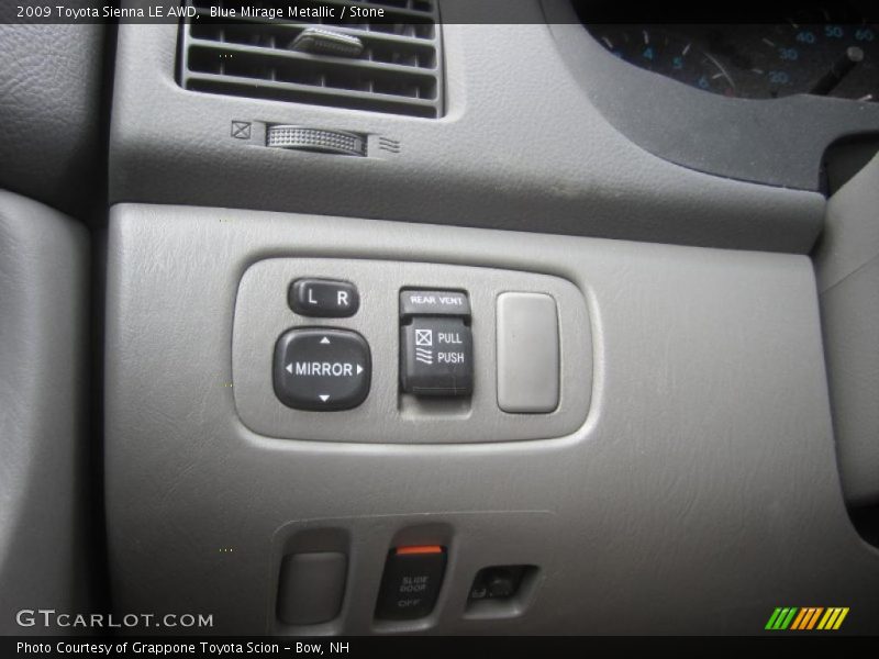 Blue Mirage Metallic / Stone 2009 Toyota Sienna LE AWD