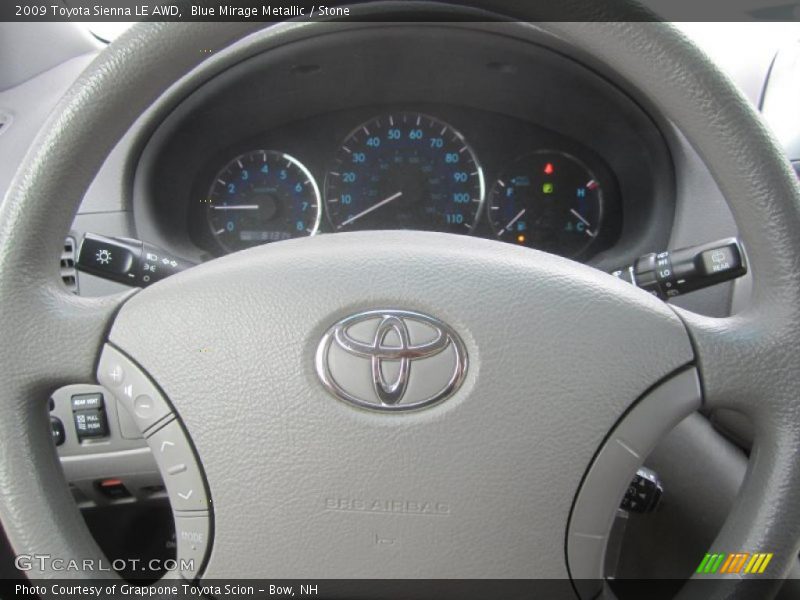 Blue Mirage Metallic / Stone 2009 Toyota Sienna LE AWD