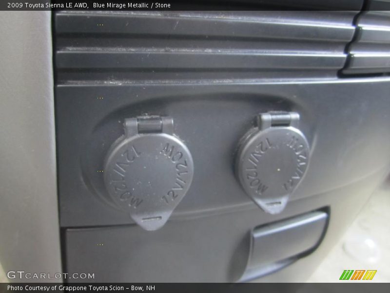 Blue Mirage Metallic / Stone 2009 Toyota Sienna LE AWD