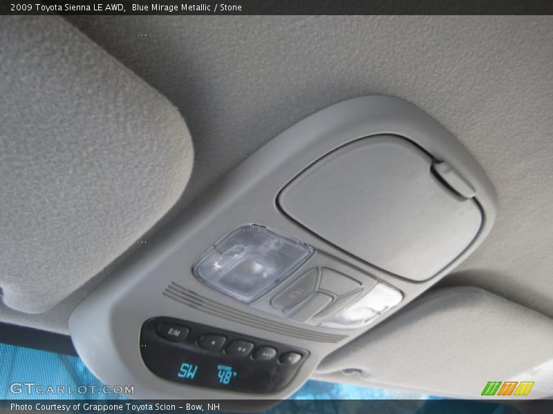 Blue Mirage Metallic / Stone 2009 Toyota Sienna LE AWD