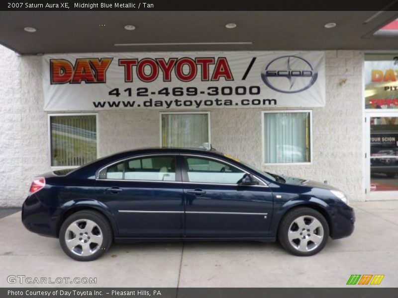 Midnight Blue Metallic / Tan 2007 Saturn Aura XE