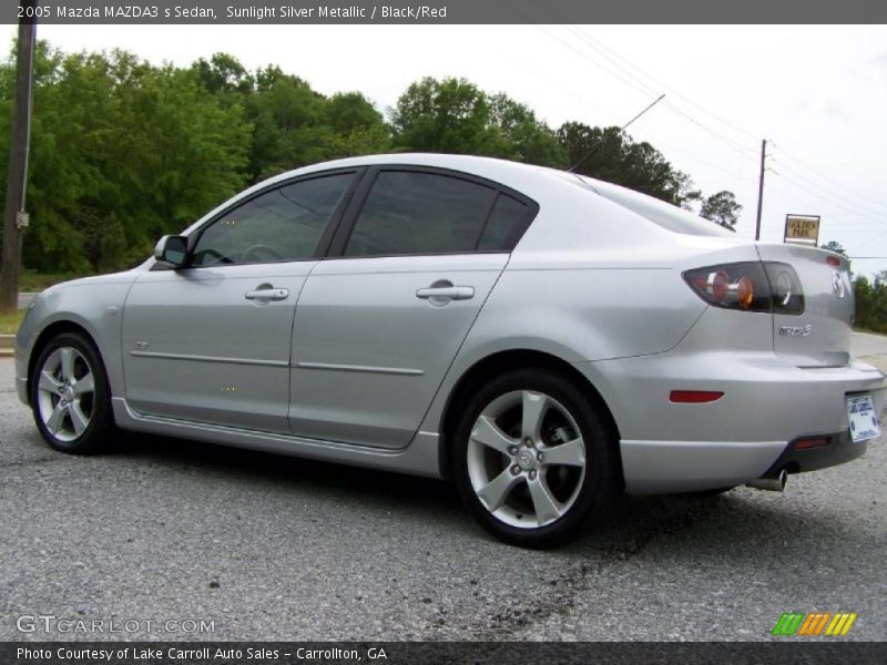 Sunlight Silver Metallic / Black/Red 2005 Mazda MAZDA3 s Sedan