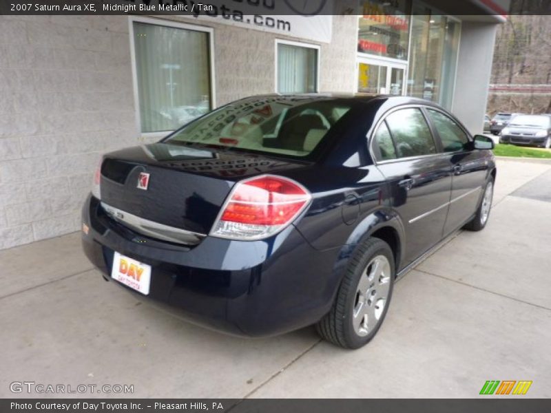 Midnight Blue Metallic / Tan 2007 Saturn Aura XE