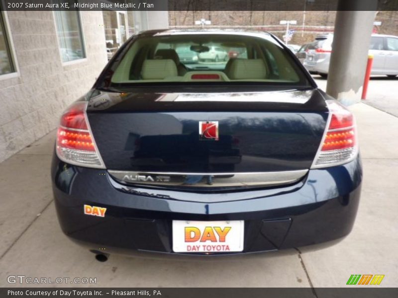 Midnight Blue Metallic / Tan 2007 Saturn Aura XE