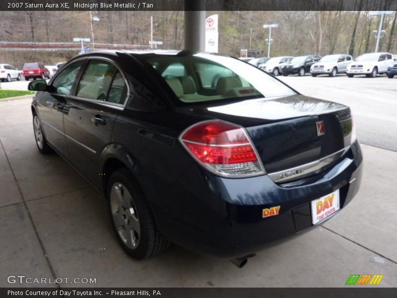 Midnight Blue Metallic / Tan 2007 Saturn Aura XE