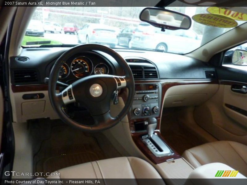 Midnight Blue Metallic / Tan 2007 Saturn Aura XE
