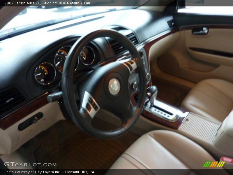 Midnight Blue Metallic / Tan 2007 Saturn Aura XE