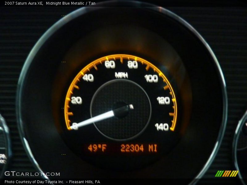Midnight Blue Metallic / Tan 2007 Saturn Aura XE