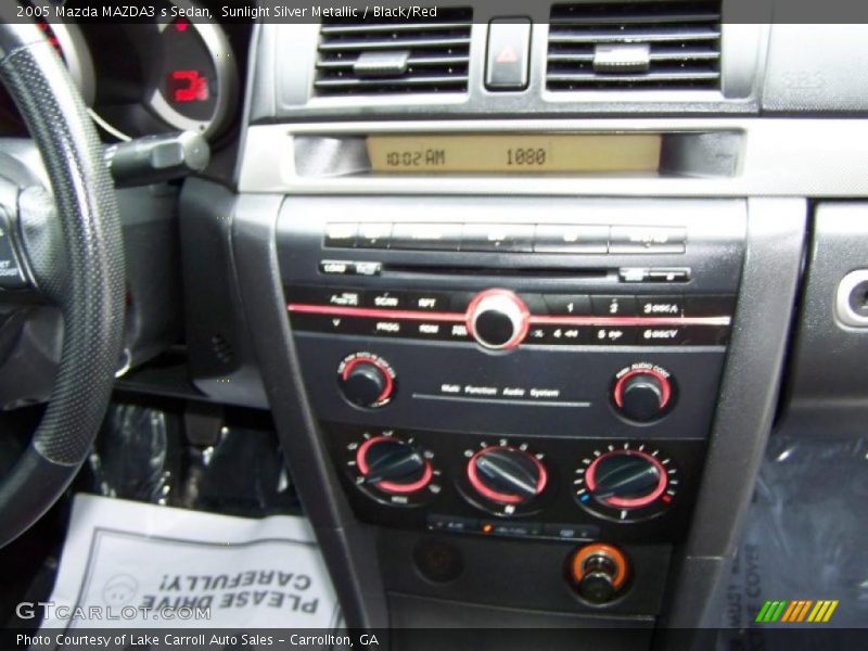 Sunlight Silver Metallic / Black/Red 2005 Mazda MAZDA3 s Sedan