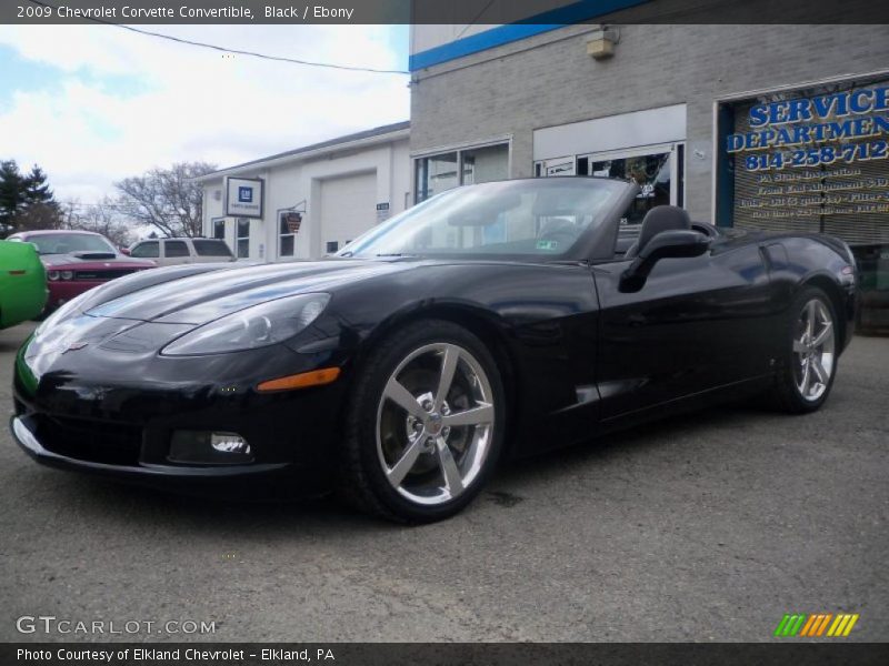 Black / Ebony 2009 Chevrolet Corvette Convertible