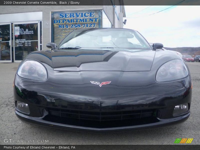 Black / Ebony 2009 Chevrolet Corvette Convertible