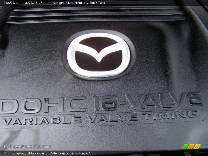 Sunlight Silver Metallic / Black/Red 2005 Mazda MAZDA3 s Sedan