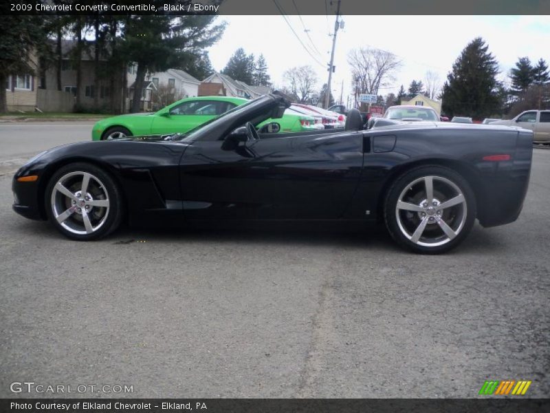 Black / Ebony 2009 Chevrolet Corvette Convertible
