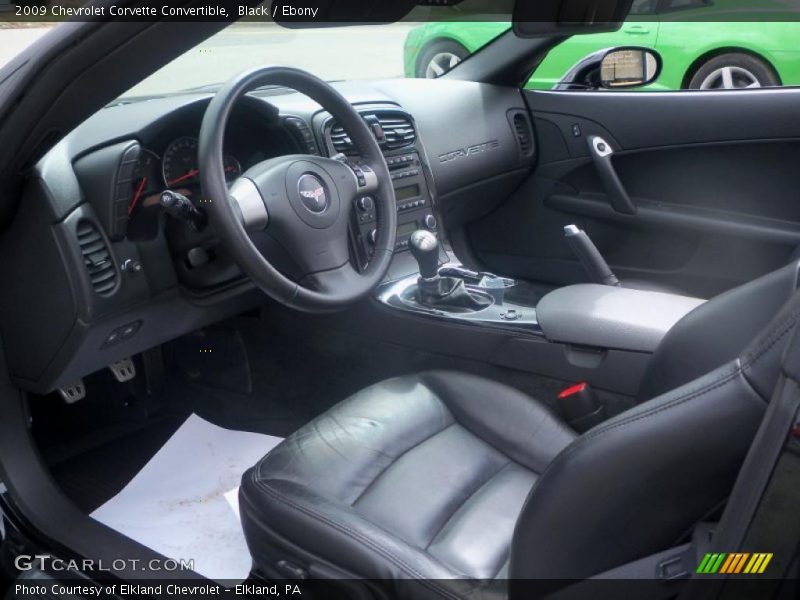 Black / Ebony 2009 Chevrolet Corvette Convertible