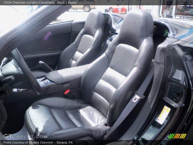  2009 Corvette Convertible Ebony Interior