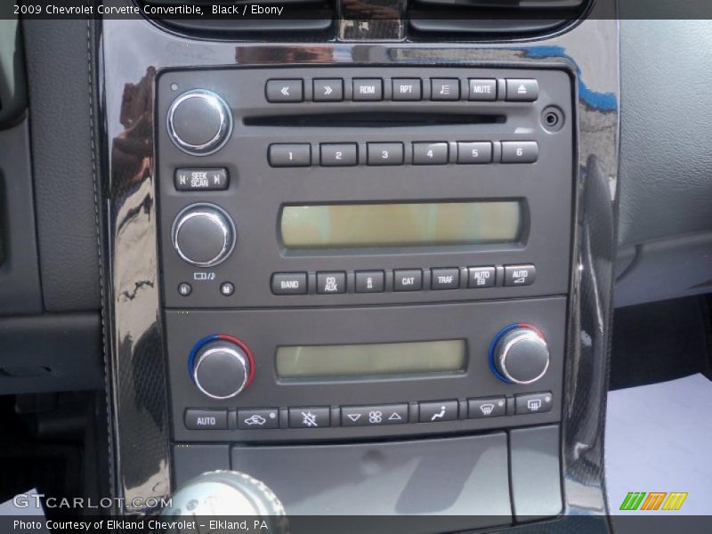 Controls of 2009 Corvette Convertible