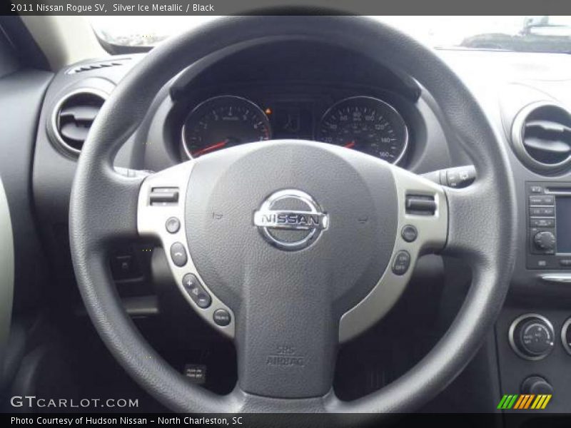 Silver Ice Metallic / Black 2011 Nissan Rogue SV
