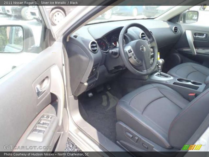Silver Ice Metallic / Black 2011 Nissan Rogue SL