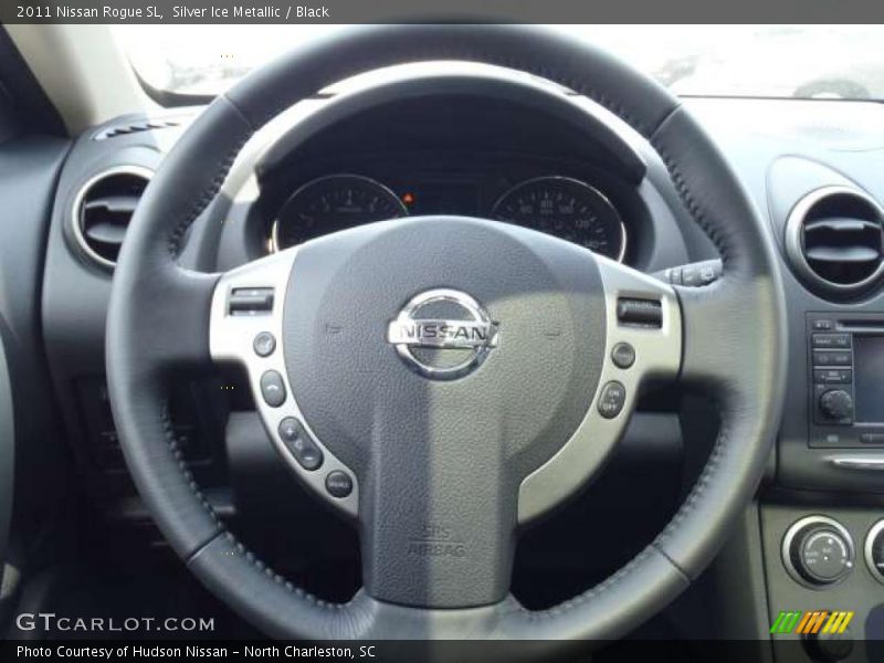 Silver Ice Metallic / Black 2011 Nissan Rogue SL