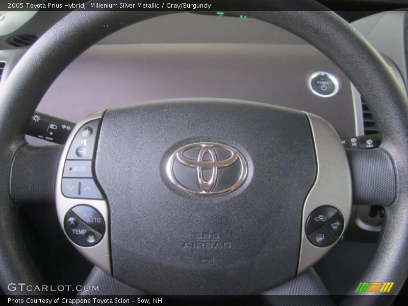 Millenium Silver Metallic / Gray/Burgundy 2005 Toyota Prius Hybrid