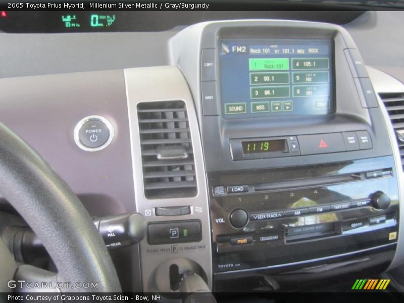Millenium Silver Metallic / Gray/Burgundy 2005 Toyota Prius Hybrid
