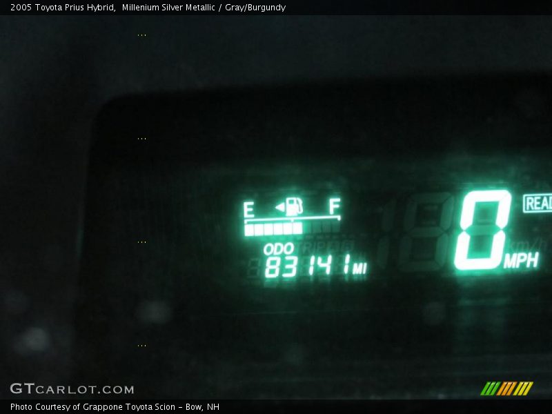 Millenium Silver Metallic / Gray/Burgundy 2005 Toyota Prius Hybrid
