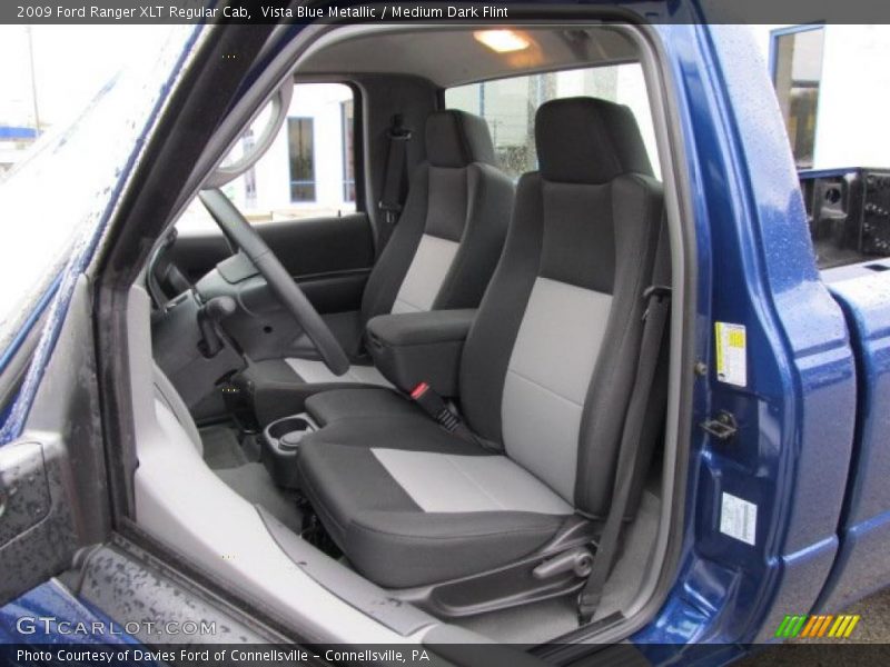 Vista Blue Metallic / Medium Dark Flint 2009 Ford Ranger XLT Regular Cab