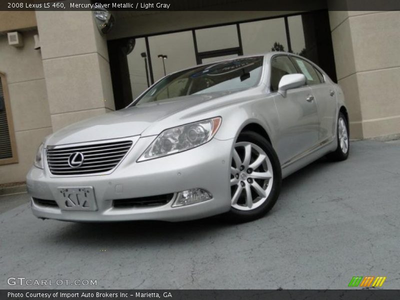 Mercury Silver Metallic / Light Gray 2008 Lexus LS 460