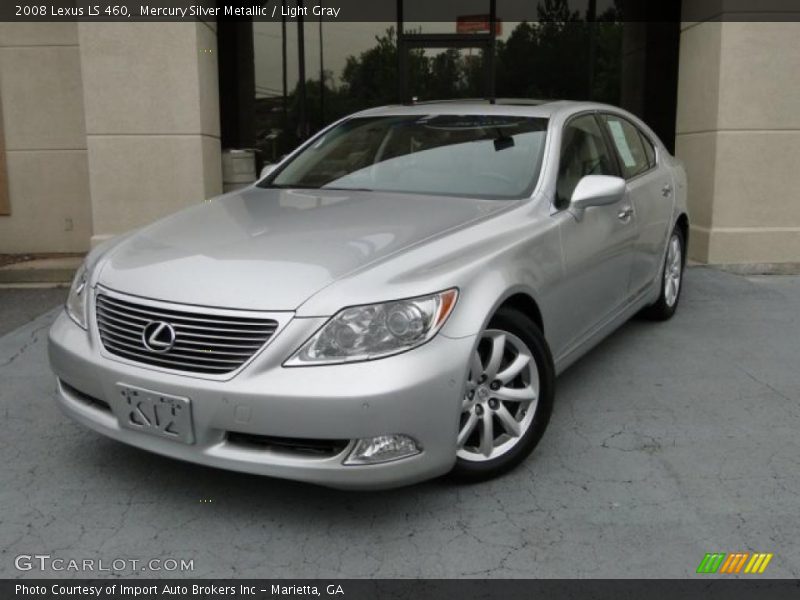 Mercury Silver Metallic / Light Gray 2008 Lexus LS 460