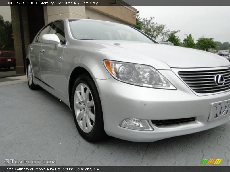 Mercury Silver Metallic / Light Gray 2008 Lexus LS 460