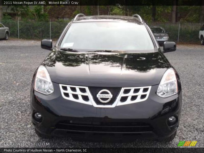 Wicked Black / Gray 2011 Nissan Rogue SV AWD