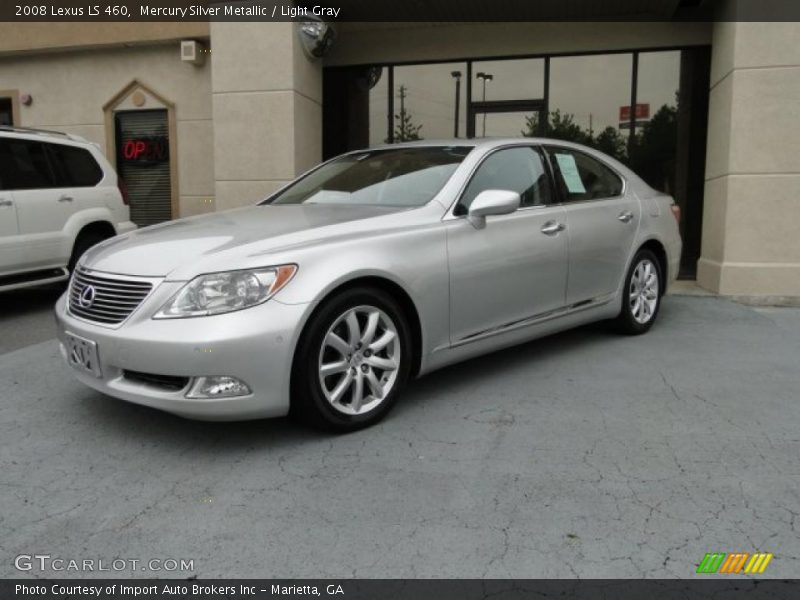Mercury Silver Metallic / Light Gray 2008 Lexus LS 460