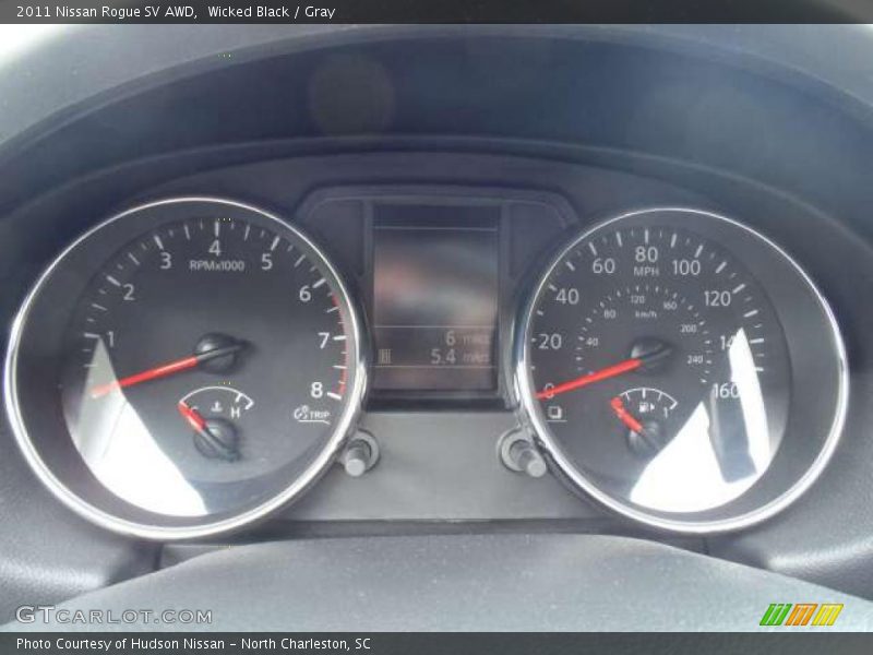 Wicked Black / Gray 2011 Nissan Rogue SV AWD
