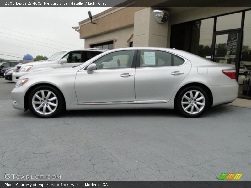 Mercury Silver Metallic / Light Gray 2008 Lexus LS 460