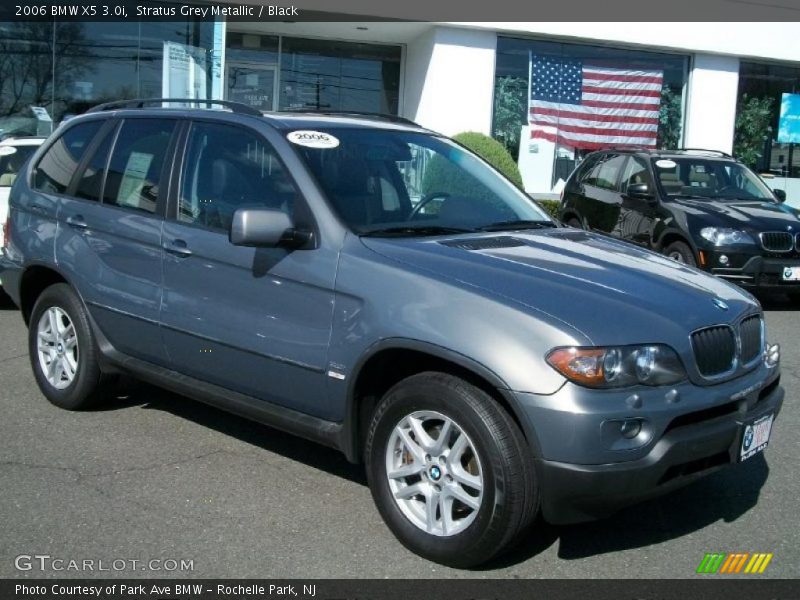 Stratus Grey Metallic / Black 2006 BMW X5 3.0i