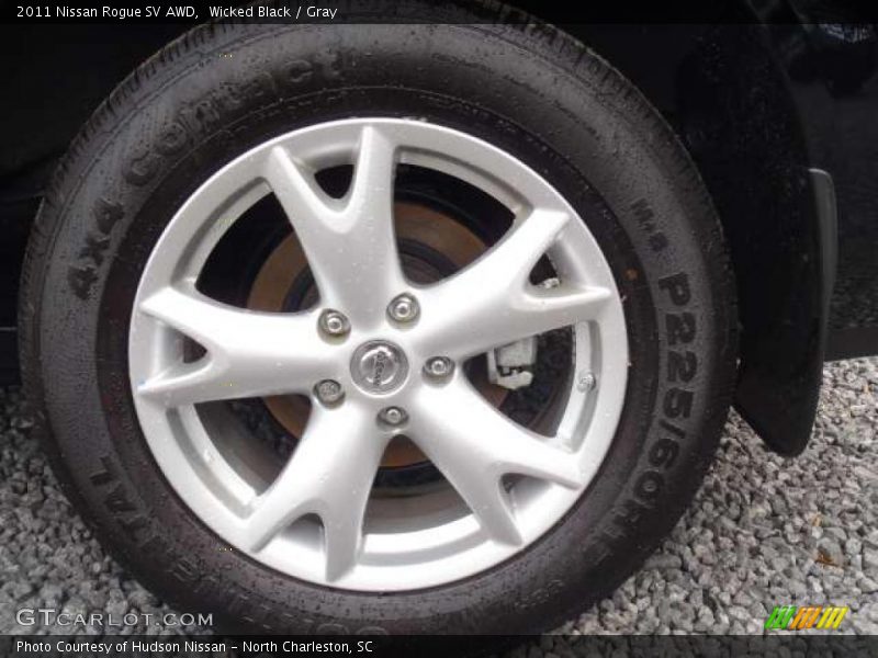 Wicked Black / Gray 2011 Nissan Rogue SV AWD