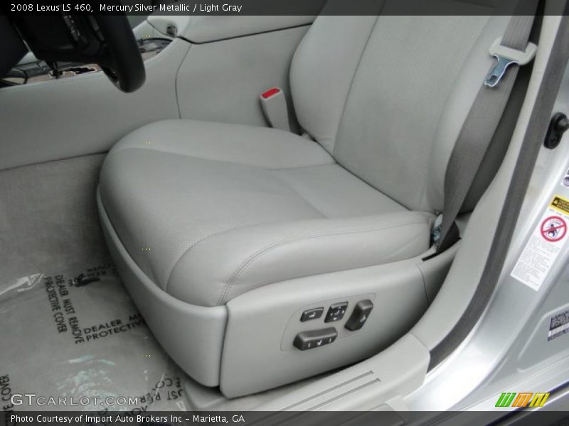 Mercury Silver Metallic / Light Gray 2008 Lexus LS 460