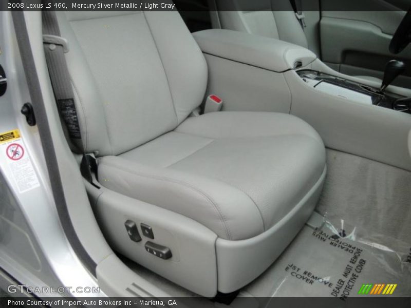 Mercury Silver Metallic / Light Gray 2008 Lexus LS 460