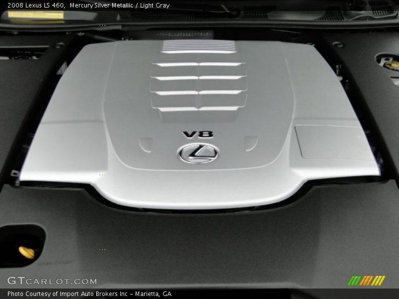 Mercury Silver Metallic / Light Gray 2008 Lexus LS 460