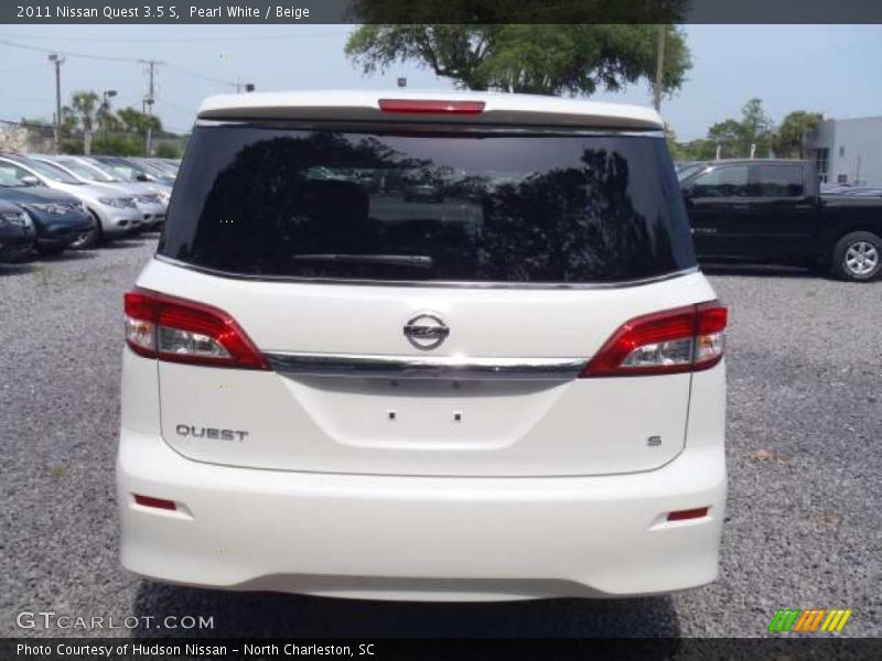 Pearl White / Beige 2011 Nissan Quest 3.5 S