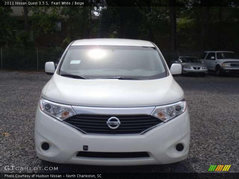 Pearl White / Beige 2011 Nissan Quest 3.5 S