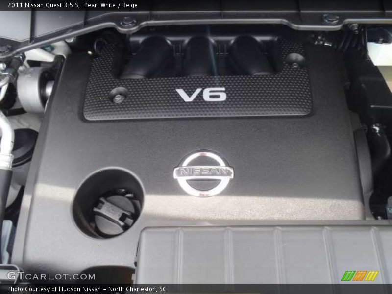 Pearl White / Beige 2011 Nissan Quest 3.5 S