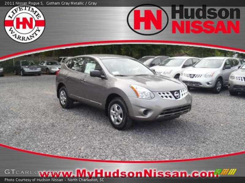 Gotham Gray Metallic / Gray 2011 Nissan Rogue S