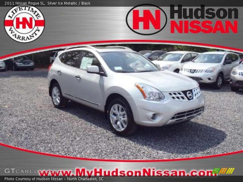 Silver Ice Metallic / Black 2011 Nissan Rogue SL