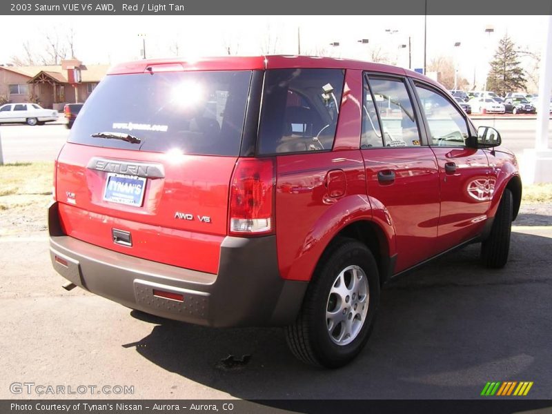 Red / Light Tan 2003 Saturn VUE V6 AWD