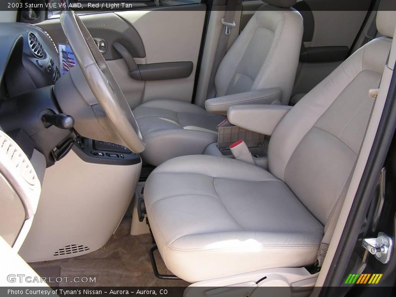 Red / Light Tan 2003 Saturn VUE V6 AWD