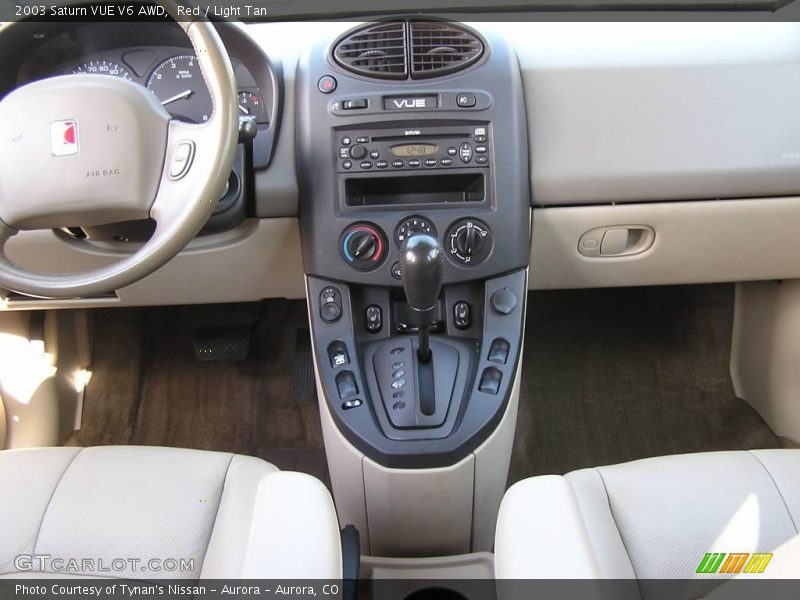 Red / Light Tan 2003 Saturn VUE V6 AWD